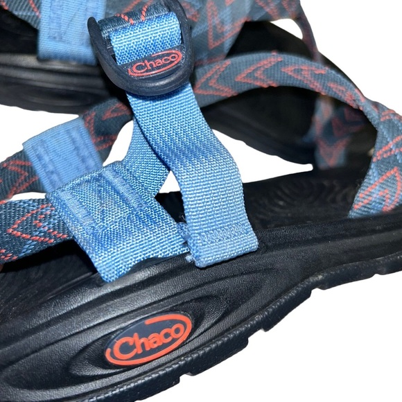 WOMEN'S CHACO Z/VOLV sandals size 9 blue/pink hiking outdoor beach - Picture 4 of 5